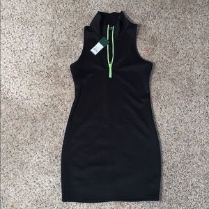 Neon Zipper Dress